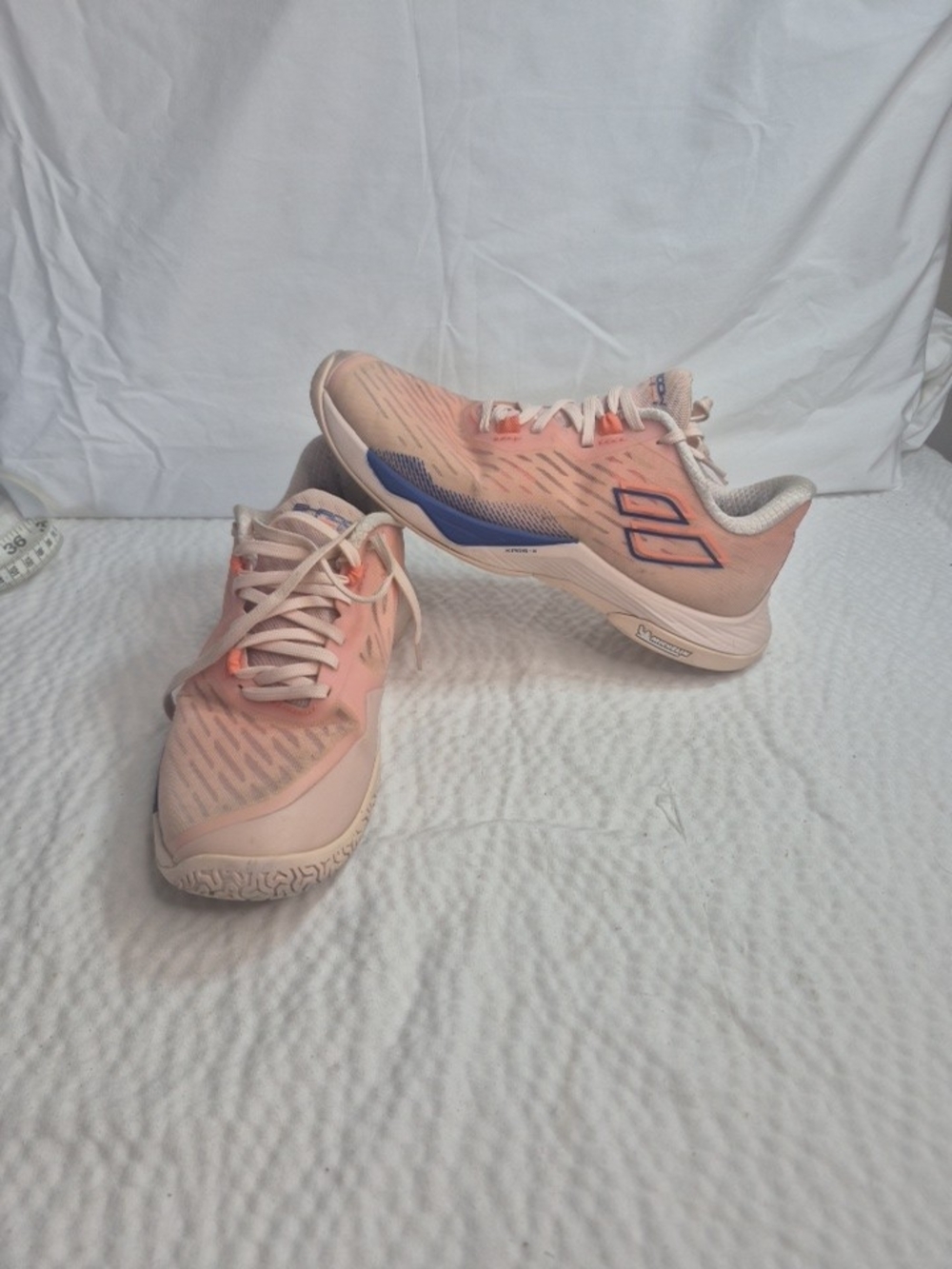 Babolat Shadow Tour 5 Women Tennis Court Shoes Pink/Blue US 8 Medium